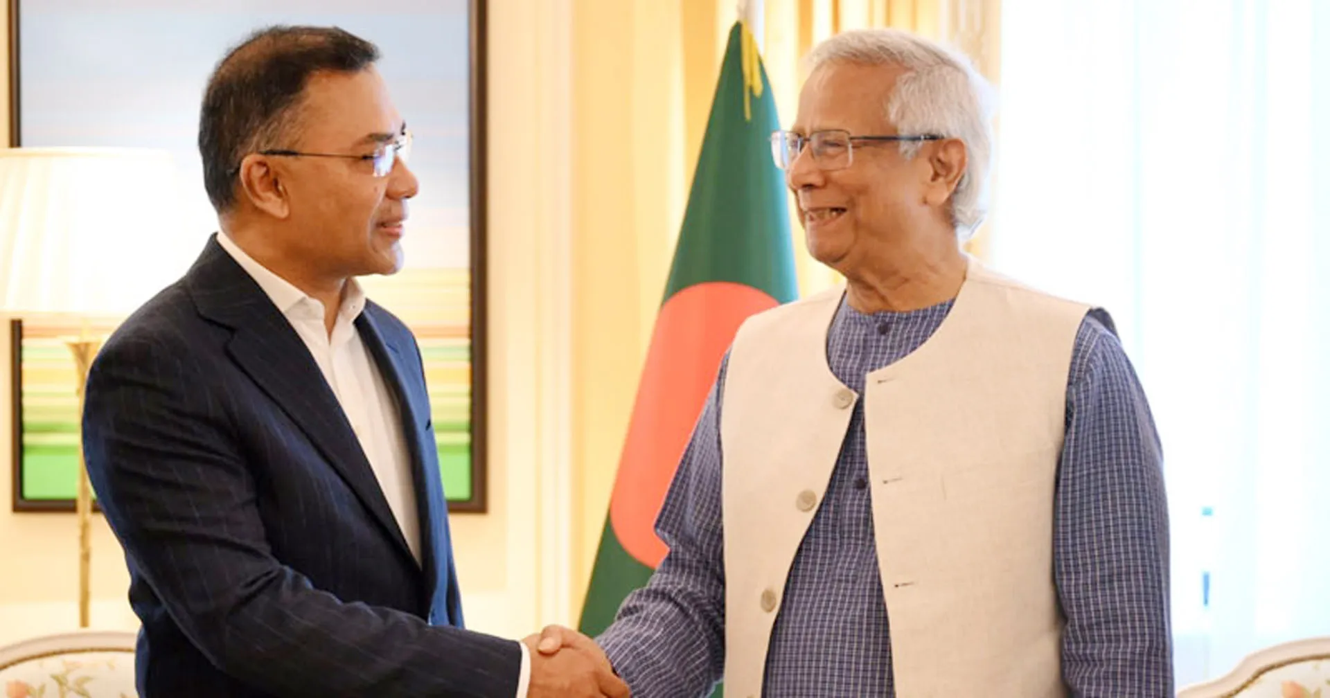 ড. ইউনূস-তারেক রহমানের একান্ত বৈঠক শেষ